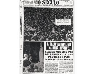 O Papa Paulo VI visita o Santuário de Fátima