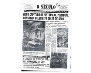 Aprovação da Constituição da República Portuguesa