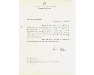 Pedido formal de adesão de Portugal à CEE