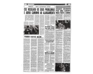 A Cimeira de Chefes de Estado e de Governo de Fontainebleau afirma que as negociações de adesão de Portugal e Espanha devem concluir-se, o mais tardar, até 30 de Setembro.