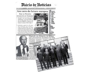 Europa das Comunidades Europeias alarga-se a doze países, com a adesão de Portugal e Espanha. Aníbal Cavaco Silva com os embaixadores dos países membros da CEE