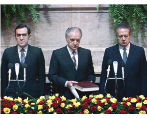 Cerimónia de investidura de Mário Soares como Presidente da República, 9 de Março de 1986.