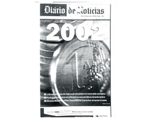 Entrada do Euro em circulação.